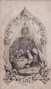 Samuel Pickwick e Alfred Jingle, ilustração do romance de Charles Dickens The Pickwick Papers (gravura)