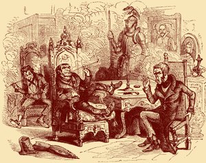 A "Velha Loja da Curiosidade" de Charles Dickens de Hablot Knight Browne