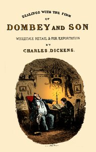 Dombey & Son, de Charles Dickens. Folha de rosto de Hablot Knight Browne