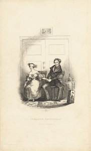 Frontispício de The Strange Gentleman: A Comic Burletta, de Charles Dickens (1812-70) de Hablot Knight Browne
