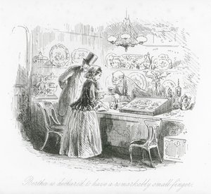 Ruas de Londres: Bertha é declarada como tendo um dedo extraordinariamente pequeno (gravura)