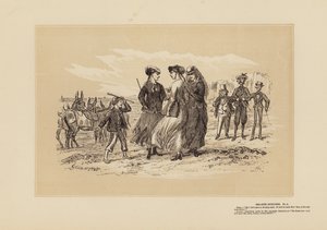 Esboços à beira-mar, n.º 4, Os três burros (gravura)