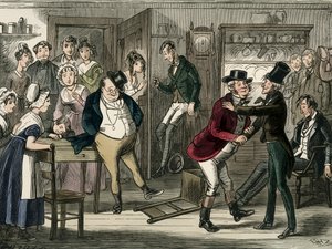 O Clube Pickwick por Charles Dickens de Hablot Knight Browne