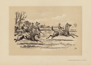 A Tumbletown Steeple-Chase, nº 3, Too hot to last (gravura)