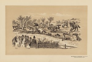 Tumbletown Steeple-Chase, n.o 6, The Brook (gravura)