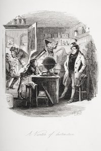 Um visitante de distinção, ilustração de "Dombey and Son", de Charles Dickens (1812-1870), publicado pela primeira vez em 1848 (lito) de Hablot Knight Browne