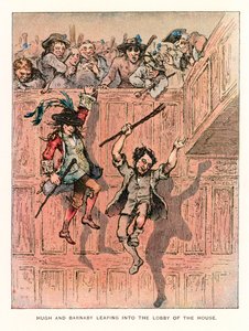 Ilustração para Barnaby Rudge. de Hablot Knight Browne