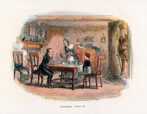 Ilustração para David Copperfield de Hablot Knight Browne
