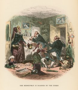 Ilustração para Dombey e filho de Hablot Knight Browne
