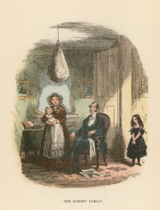 Ilustração para Dombey e filho de Hablot Knight Browne