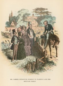 Ilustração para Dombey e filho de Hablot Knight Browne