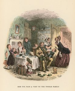 Ilustração para Dombey e filho de Hablot Knight Browne