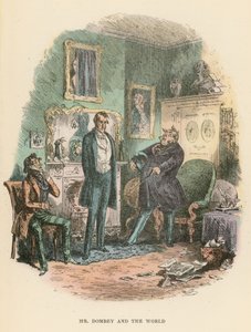 Ilustração para Dombey e filho de Hablot Knight Browne
