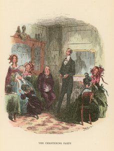 Ilustração para Dombey e filho de Hablot Knight Browne