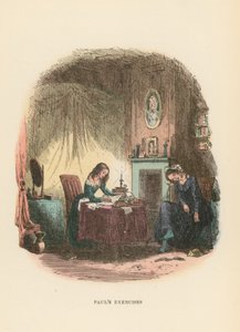 Ilustração para Dombey e filho de Hablot Knight Browne