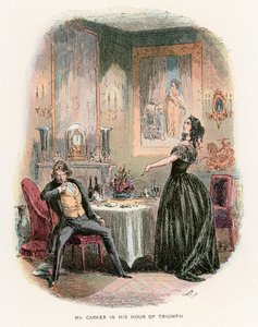 Ilustração para Dombey e filho de Hablot Knight Browne