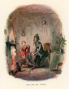 Ilustração para Dombey e filho de Hablot Knight Browne