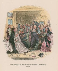 Ilustração para Martin Chuzzlewit de Hablot Knight Browne