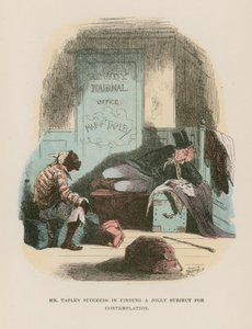 Ilustração para Martin Chuzzlewit de Hablot Knight Browne