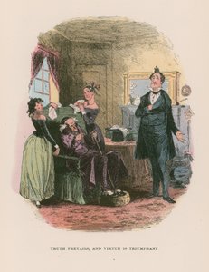 Ilustração para Martin Chuzzlewit de Hablot Knight Browne