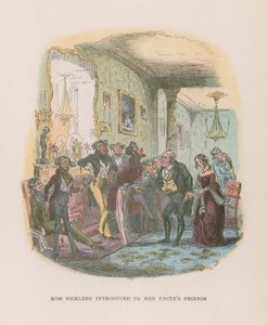 Ilustração para Nicholas Nickleby de Hablot Knight Browne