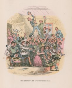 Ilustração para Nicholas Nickleby de Hablot Knight Browne