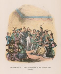Ilustração para Nicholas Nickleby de Hablot Knight Browne