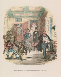 Ilustração para Nicholas Nickleby de Hablot Knight Browne