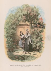 Ilustração para Nicholas Nickleby de Hablot Knight Browne