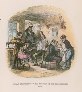 Ilustração para Nicholas Nickleby de Hablot Knight Browne