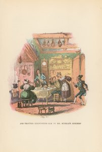 Ilustração para papéis de Pickwick de Hablot Knight Browne
