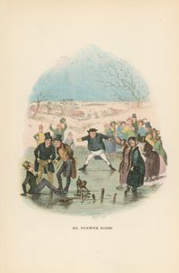 Ilustração para papéis de Pickwick de Hablot Knight Browne