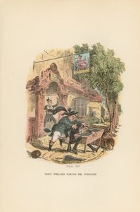 Ilustração para papéis de Pickwick de Hablot Knight Browne