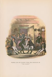 Ilustração para papéis de Pickwick de Hablot Knight Browne