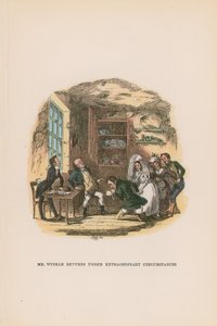 Ilustração para papéis de Pickwick de Hablot Knight Browne