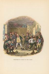 Ilustração para papéis de Pickwick de Hablot Knight Browne