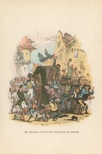 Ilustração para papéis de Pickwick de Hablot Knight Browne