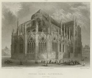 Catedral de Notre Dame, East End de Hablot Knight Browne