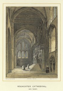 Rochester, catedral, norte, transept de Hablot Knight Browne