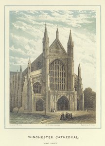 Catedral de Winchester, frente oeste de Hablot Knight Browne