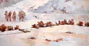 Salgueiros I, c.2011 (óleo sobre tela) de Hadley Rampton
