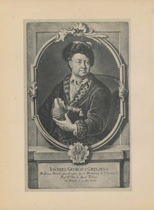 Retrato do naturalista, botânico e geógrafo Johann Georg Gmelin 1709-1755, meados do séc. de Haid