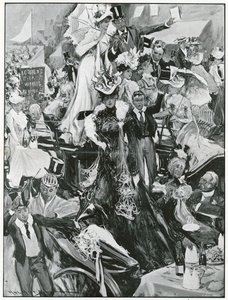 Jogo de críquete entre Eton e Harrow (litografia) de Hal Hurst