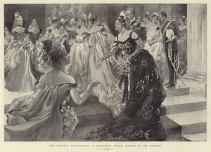 Sala de visitas de Sua Majestade no Palácio de Buckingham (gravura) de Hal Hurst