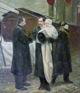 Rei Haakon em terras norueguesas em 1905