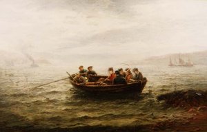 Indo à Igreja a Caminho da Eclusa (óleo sobre tela)