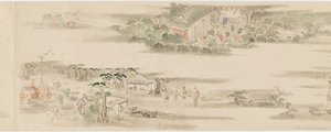 Passatempos e ocupações dos doze meses, período Edo, final do século XVII-início do século XVIII. de Hanabusa Itcho