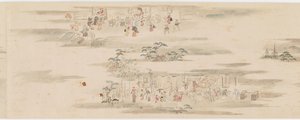 Passatempos e ocupações dos doze meses, período Edo, final do século XVII-início do século XVIII. de Hanabusa Itcho