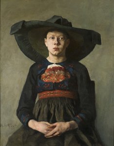 Uma menina camponesa bávara, 1885-87