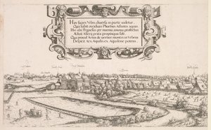 Vista panorâmica de Nuremberg: parte esquerda, 1552.